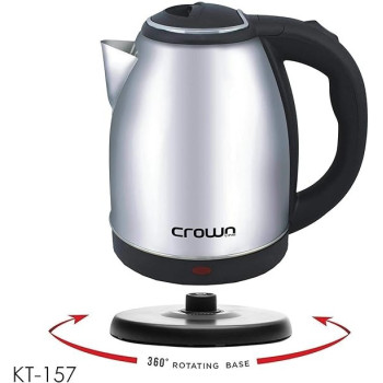 Crownline KT-157, 1.8L Cordless Kettle, Silver Colour