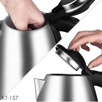 Crownline KT-157, 1.8L Cordless Kettle, Silver Colour