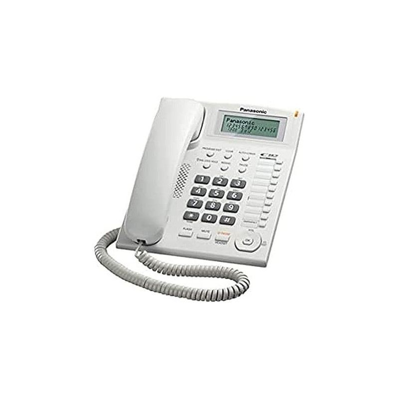 Panasonic KX-TS880 Integrated Corded Telephone, White Colour