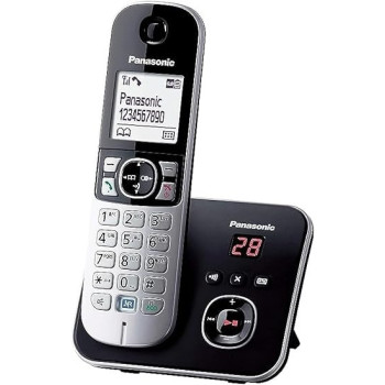 Panasonic KX-TG-6821 Cordless Telephone With Answering Machine, Black Colour