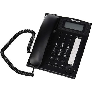 Panasonic KX-TS880EXW, Corded Telephone, Black Colour