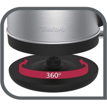 Tefal Express Large Capacity 1.7 Litre Kettle, 2400 Watt, Silver, Plastic / Stainless Steel - KI280D27