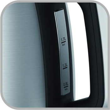 Tefal Express Large Capacity 1.7 Litre Kettle, 2400 Watt, Silver, Plastic / Stainless Steel - KI280D27