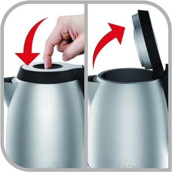 Tefal Express Large Capacity 1.7 Litre Kettle, 2400 Watt, Silver, Plastic / Stainless Steel - KI280D27