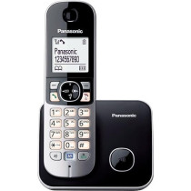 Panasonic KX-TG6821, Telephones, Dect / Desk, Black / Silver Colour, LCD, Monophonic