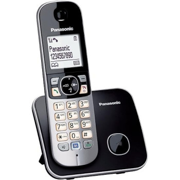 Panasonic KX-TG6821, Telephones, Dect / Desk, Black / Silver Colour, LCD, Monophonic