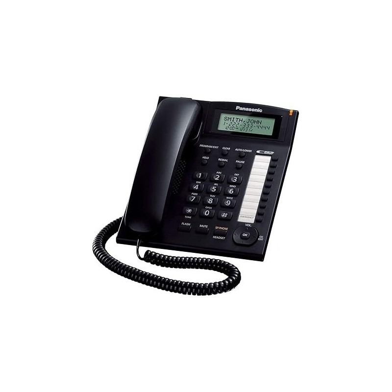 Panasonic Corded- CID - Speaker, Black Colour, KX-TS880B