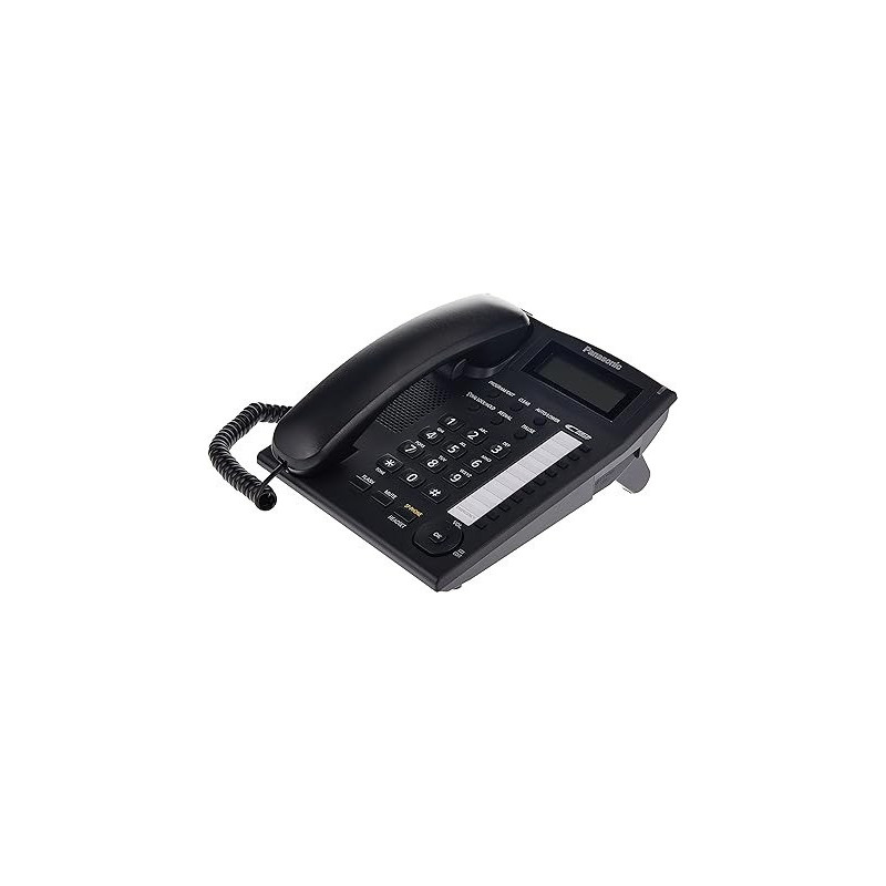Panasonic KX - TS880 Integrated Corded Telephone, Black Colour