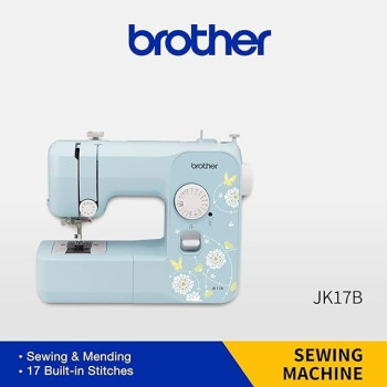 Brother Sewing Machine, JK17B, 17 Stitches, LED Sewing Light, Instructional DVD Included