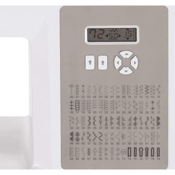 Singer 6180 Brilliance Computerized Sewing Machine, 80 Built-In Stitches, Adjustable Stitch Length And Width, 180 Stitch Application, Needle Threader, LCD Screen