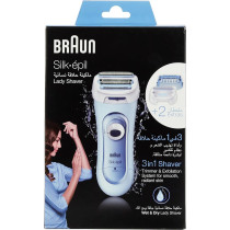 Braun Silk-Epil Lady Shaver 5160 – Wet And Dry, Cordless Use With Battery / 3 Attachments