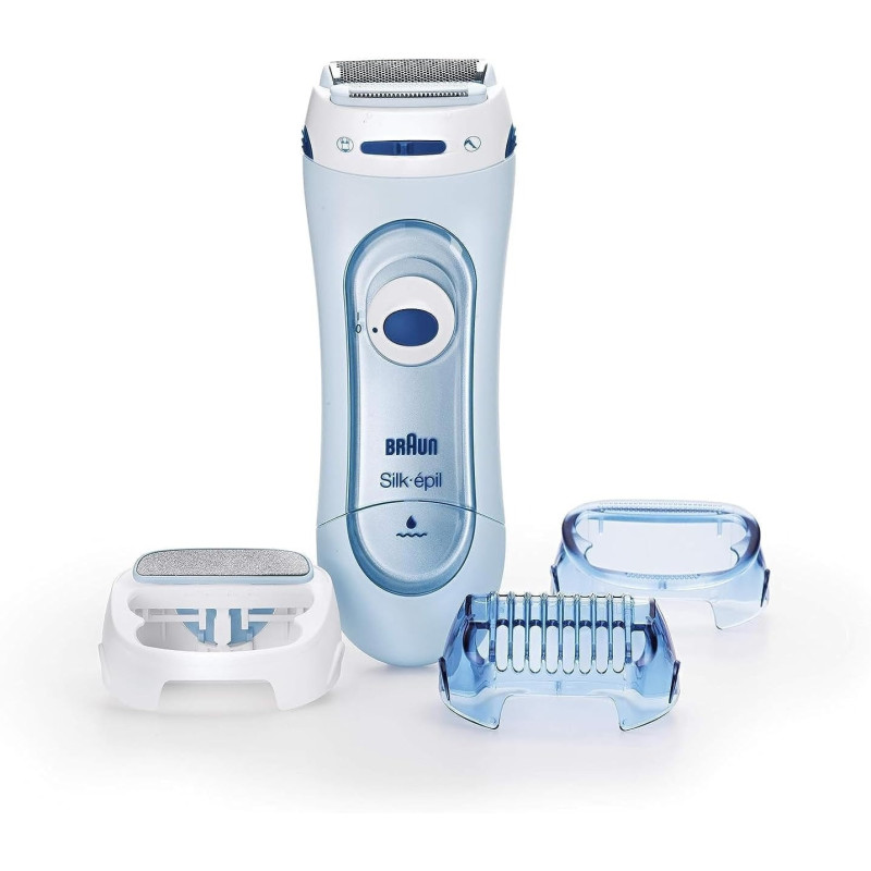 Braun Silk-Epil Lady Shaver 5-160, Blue, 3-In-1 Wet And Dry Electric Shaver