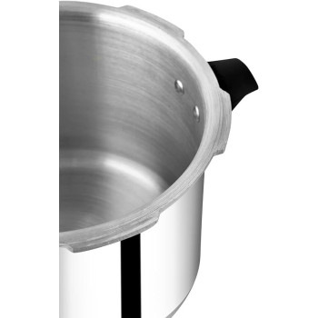 Prestige Popular Pressure Cooker Aluminium Cooker With Lid 5 LTR, Silver Colour