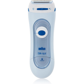 Braun Silk-Epil Lady Shaver 5-160, 3-In-1 Wet And Dry Electric Shaver, Trimmer And Exfoliation System With 2 Extras, Blue Colour