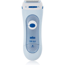Braun Silk-Epil Lady Shaver 5-160, 3-In-1 Wet And Dry Electric Shaver, Trimmer And Exfoliation System With 2 Extras, Blue Colour