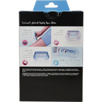 Braun Silk-Epil Lady Shaver 5-160, 3-In-1 Wet And Dry Electric Shaver, Trimmer And Exfoliation System With 2 Extras, Blue Colour