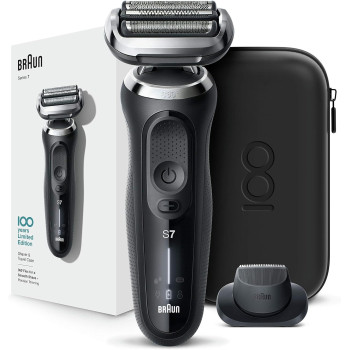 Braun Series 7 Shaver MDS7-70 Wet And Dry Shaver, Design Edition, Black Colour
