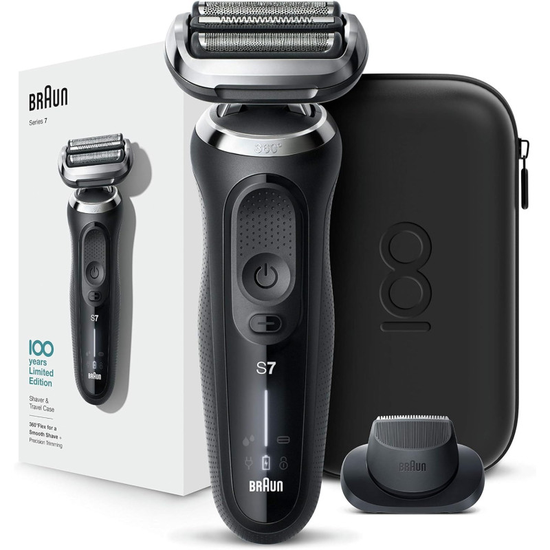 Braun Series 7 Shaver MDS7-70 Wet And Dry Shaver, Design Edition, Black Colour