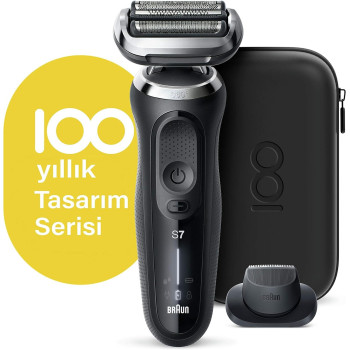 Braun Series 7 Shaver MDS7-70 Wet And Dry Shaver, Design Edition, Black Colour