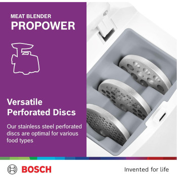 Bosch Propower Meat Mincer, 1800 W Powerful Meat Grinder, German Engineering Optimal Outcomes Meat Grinder, MFW66020GB