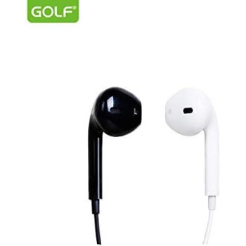 Golf M1 Wired In-Ear Headphone, Stylish Noise Isolating Earphones With Dual Driver Sound, Built In Mic, 3.5MM Plug And Tangle Free Wires
