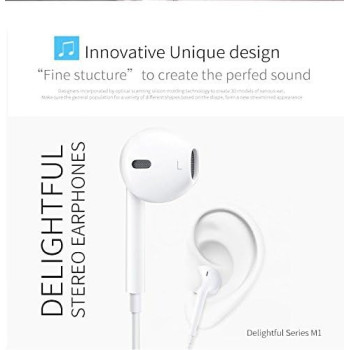 Golf M1 Wired In-Ear Headphone, Stylish Noise Isolating Earphones With Dual Driver Sound, Built In Mic, 3.5MM Plug And Tangle Free Wires