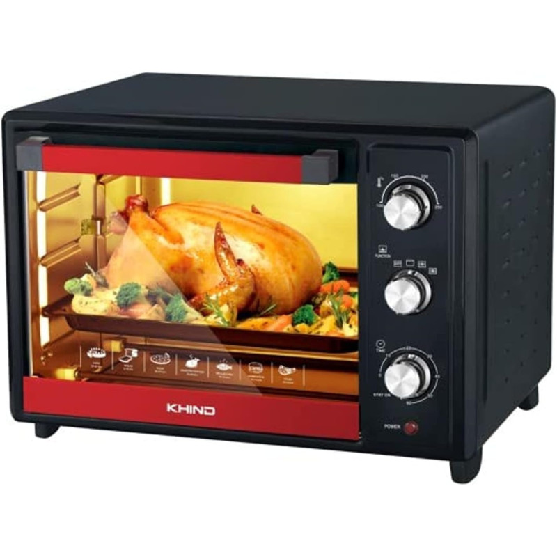 Khind OTG Electric Oven 1600W 32L Xl Capacity, Timer Upto 60Mins With Rotisserie And Convection Function