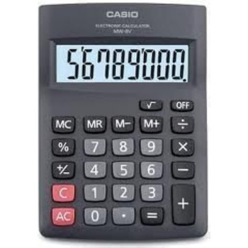 Casio Electronic Desktop Calculator With 8-Digit Extra Big Display