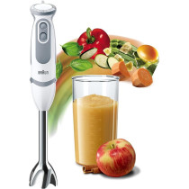 Braun Household Multiquick 5 Hand Blender, 1000W, 21 Speeds, Powerbell Technology, Splash Control, Ergonomic Shape, Comfortable Soft Grip, BPA-Free Beaker, MQ-5200