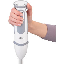 Braun Household Multiquick 5 Hand Blender, 1000W, 21 Speeds, Powerbell Technology, Splash Control, Ergonomic Shape, Comfortable Soft Grip, BPA-Free Beaker, MQ-5200