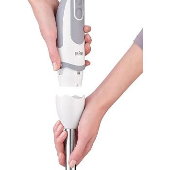 Braun Household Multiquick 5 Hand Blender, 1000W, 21 Speeds, Powerbell Technology, Splash Control, Ergonomic Shape, Comfortable Soft Grip, BPA-Free Beaker, MQ-5200