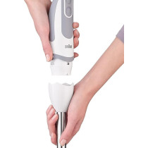 Braun Household Multiquick 5 Hand Blender, 1000W, 21 Speeds, Powerbell Technology, Splash Control, Ergonomic Shape, Comfortable Soft Grip, BPA-Free Beaker, MQ-5200