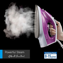 Panasonic - 1550W Steam Iron - NIM250T, Pink Colour