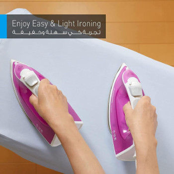 Panasonic - 1550W Steam Iron - NIM250T, Pink Colour