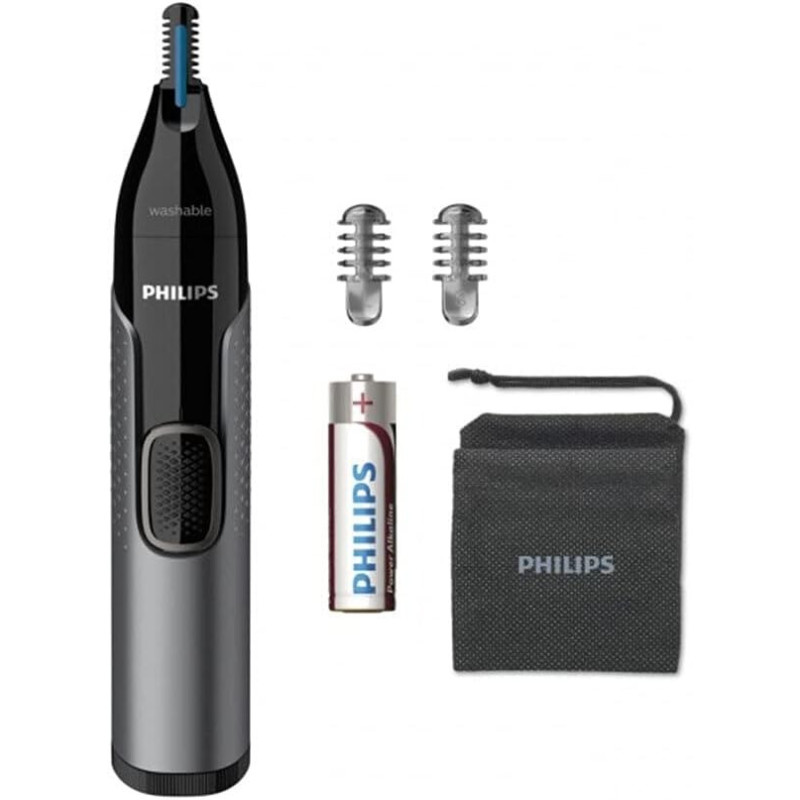 Philips Nose Trimmer Series NT3000, Black / Silver, NT3650 / 16