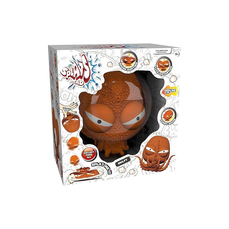 Splats Head Skilfy The Ultimate Stress-Relieving, Shape-Shifting Fun Toy, 636082
