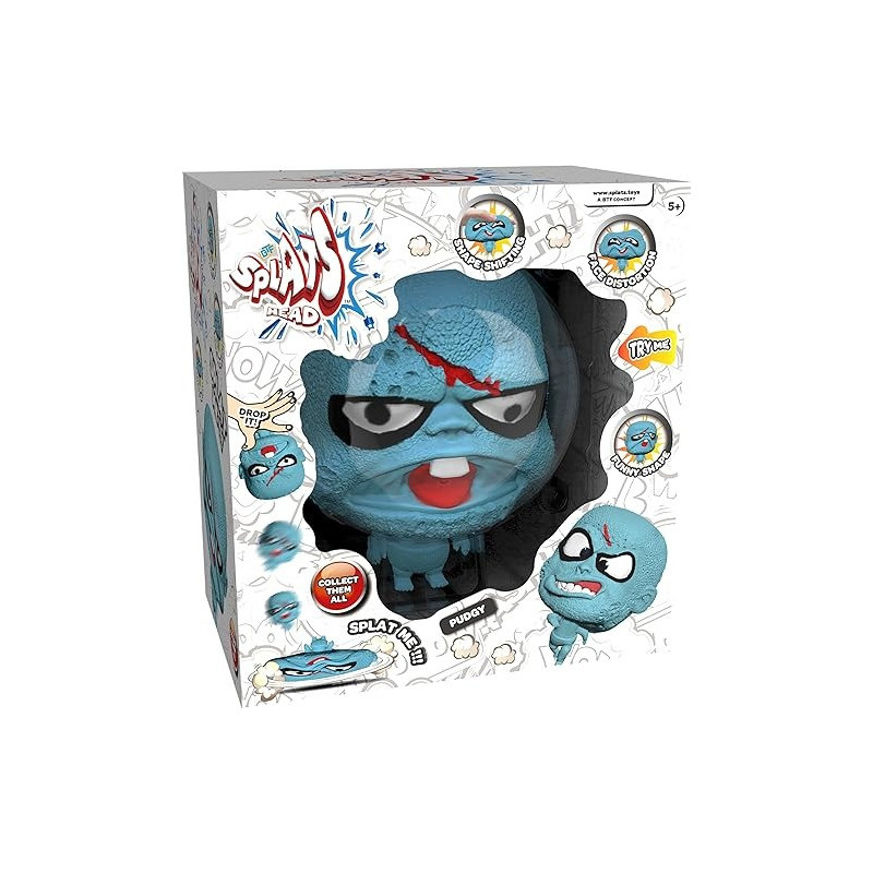 Splats Head Pudgy The Ultimate Stress-Relieving, Shape-Shifting Fun Toy, 636086