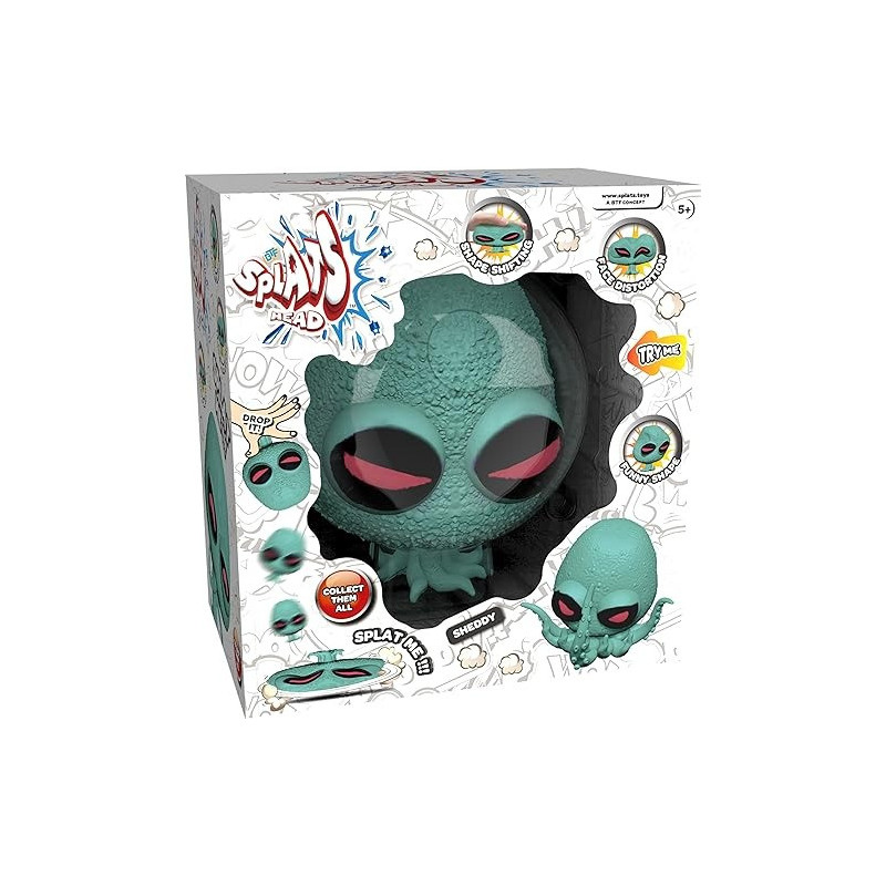 Splats Head Sheddy The Ultimate Stress-Relieving, Shape-Shifting Fun Toy, 636088
