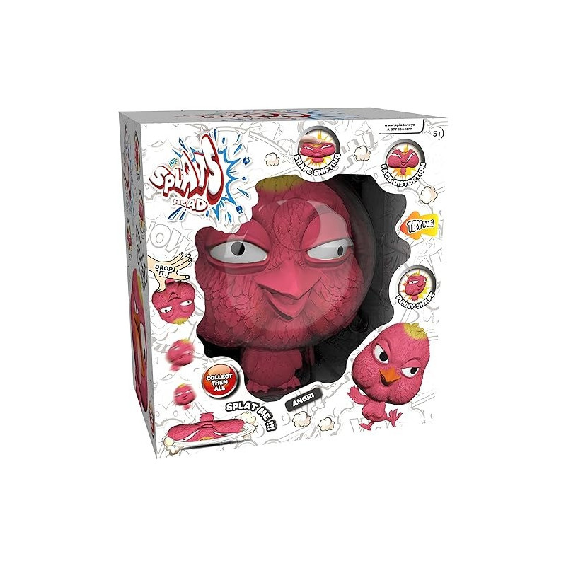 Splats Head Angri The Ultimate Stress-Relieving, Shape-Shifting Fun Toy, 636091