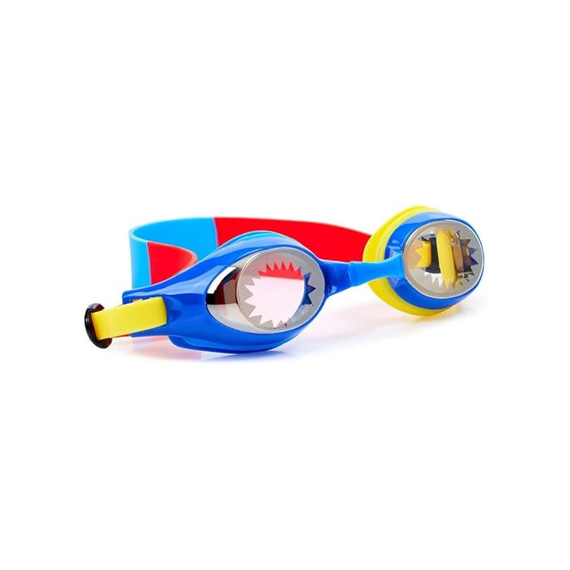 Aqua2ude Swimming Goggles, Superhero Yellow, A2POWLNSYLWSTK8