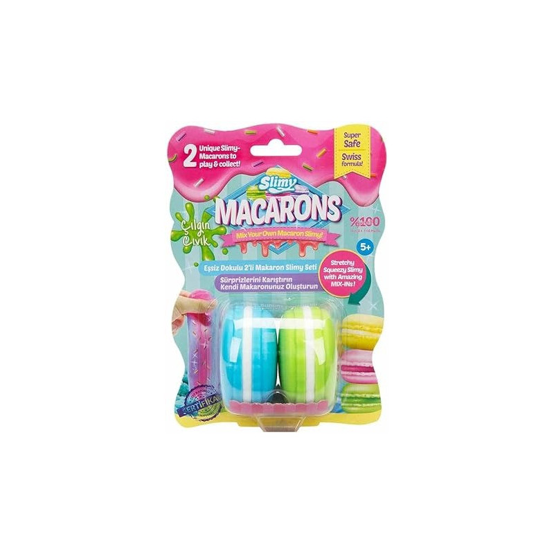 Slimy Macarons in Blister Card 2 Colour 50g, 33810