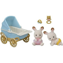 Sylvanian Families Chocolate Rabbit Twins Set, 5432