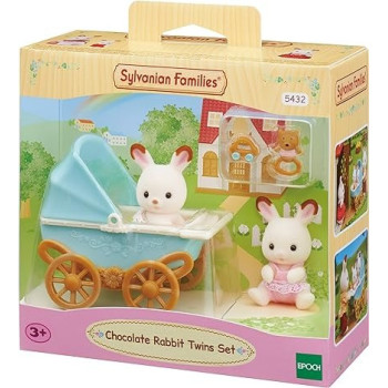 Sylvanian Families Chocolate Rabbit Twins Set, 5432