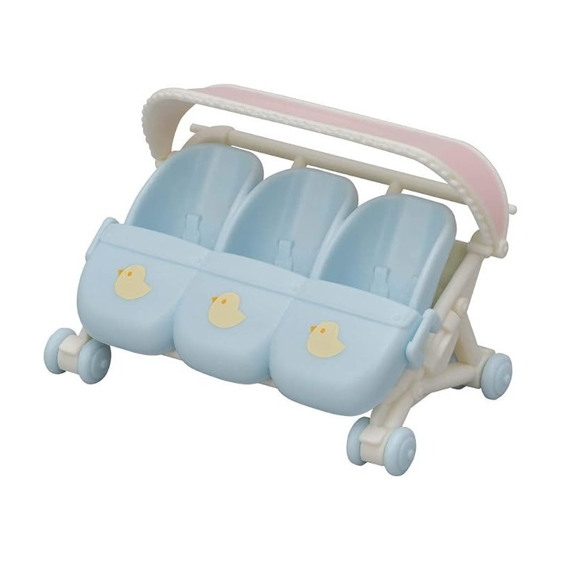 Sylvanian Families Triplets Stroller Car Seat Accessory, 5533