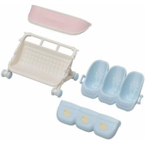Sylvanian Families Triplets Stroller Car Seat Accessory, 5533