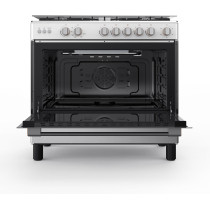 Toshiba Gas Cooker 90x60 Cm 5 Burner Steel RL2-90G5GE