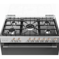 Toshiba Gas Cooker 90x60 Cm 5 Burner Steel RL2-90G5GE