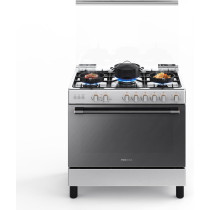 Toshiba Gas Cooker 90x60 Cm 5 Burner Steel RL2-90G5GE
