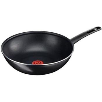 Tefal Super Cook Wokpan, Black, 28 CM, Aluminum