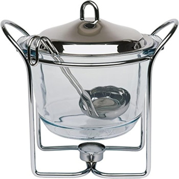Chef Inox 4 Litre Glass Soup Warmer With Ladle K610
